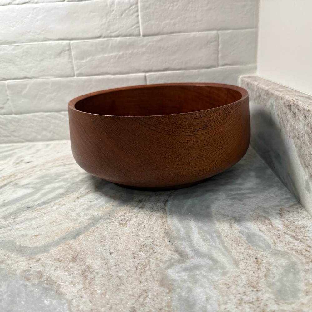 Lonborg Denmark Large Teak Bowl - Picture 5 of 7